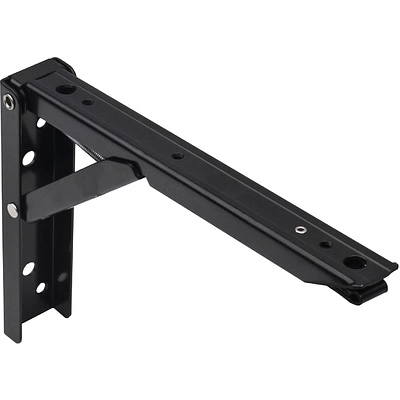 Полкодержатель складной Модель 2, 200*135*30 черный AKS - фото 1