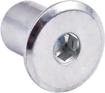 Гайка Ericson М6*12*15 белый цинк (уп/1тыс.шт) AKS - фото 1