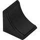 Уголок пластиковый радиусный 24*24 черный (уп/20шт) AKS - фото 1