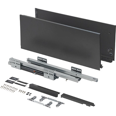 Система ящиков Slimbox Evolution L-500 H=199 графит SOFT CLOSE ДСП16мм - фото 4