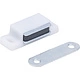 Защелка магнитная мебельная малая AKS белая (присадка планки-33мм) - фото 3
