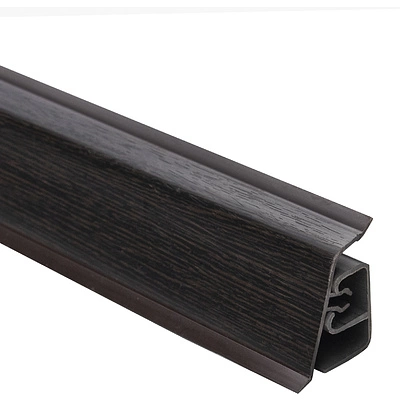 Плинтус ПВХ к столешнику LK венге (28) EL-MECH-PLAST (1шт=3м.п.) - фото 1