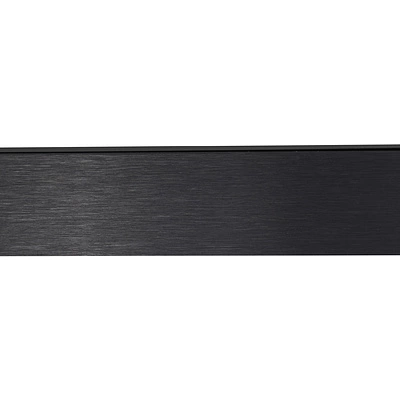 Штанга гардеробная прямоуг. FAME LUMI L-1000 с демпфером, черный браш AKS - фото 4