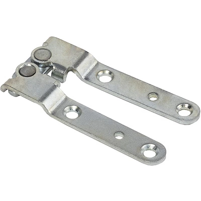 Петля д/столешниц ломберная 180° накладная РБ белый цинк - фото 3