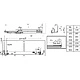 Направляющая скрытого монтажа L-400 с доводчиком ДСП до16mm с замками AKS QType полное выдвижение - фото 2