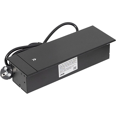 Выдвижной удлинитель Hollander, 2 розетки, 2xUSB, HDMI, LAN, черный AKS - фото 1