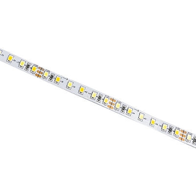 Лента светодиодная двухцветная (CCT) - 9,6W/m, 12V, 8мм, 2835, 120 д/м, IP20, тепл-холод белый, 5м, AKS - фото 3