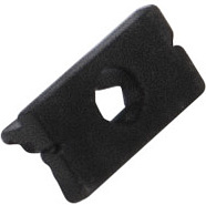 Заглушка к алюминиевому профилю SIRIUS-1407S, цвет черный, AKS - фото 2