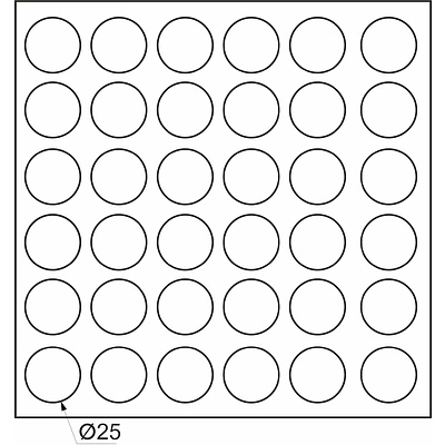 Подкладка самоприлипающая фетровая d25мм (1лист-36шт) серая AKS - фото 2