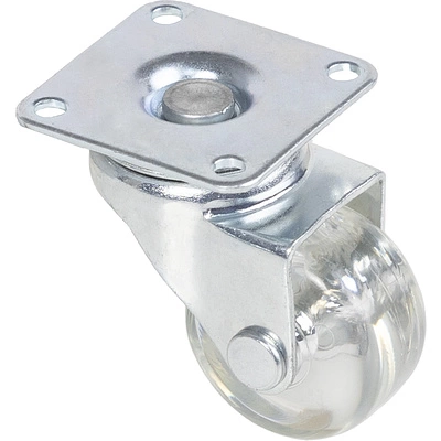 Колесо меб. SHIFT d35 h51 с площадкой, прозрачный AKS - фото 1