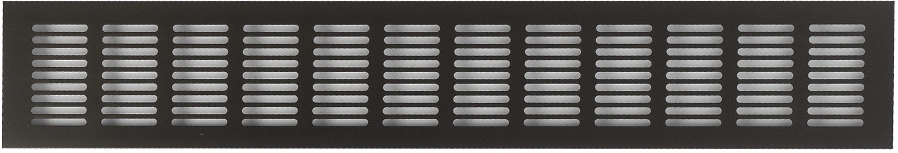 Решетка вентиляционная 480х80мм темно-коричневая алюминий AKS - фото 3