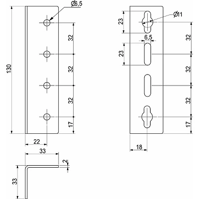 Кроватный угол 33*33*130 РБ (уп/ 200 шт) AKS - фото 2