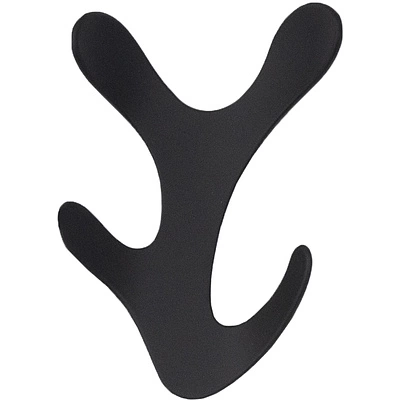 Крючок меб. четырехрожковый мет. KORAL черный матовый AKS - фото 1