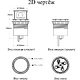 Выдвижной удлинитель Tor USB, 120 мм 3 розетки + 2USB, сталь, AKS - фото 2