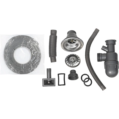 Мойка н/сталь, прямоугольная одночашевая, 580*480мм, полированный хром, врезн на столешницу, AKS (0,8мм) - фото 4