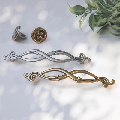 Ручка меб. кнопка мет. DECORA старое золото, AKS - фото 3