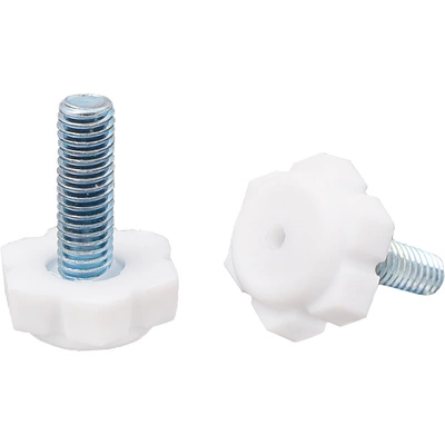 Регулятор уровня+муфта М6 белый (уп/10 компл) AKS - фото 1