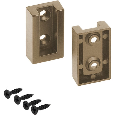 Держатель штанги гардеробной прямоуг. FAME/3 концевой, латунь AKS - фото 4