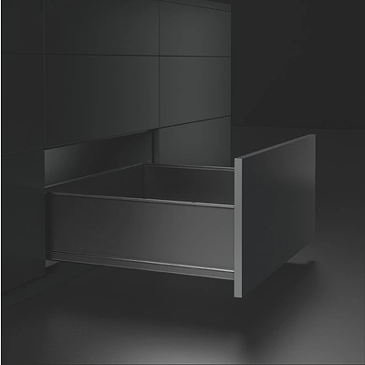 Комплект ультратонких боковин Qtype Evolution L-500 H=148 графит ДСП16мм - фото 4