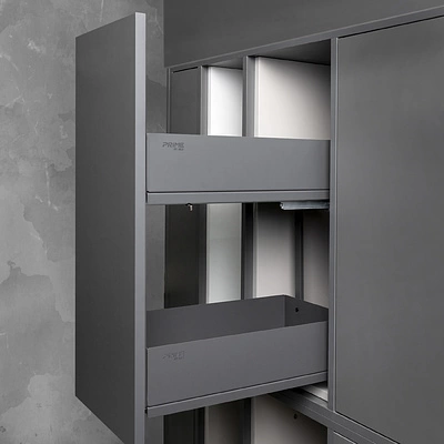 Выдвижная корзина-карго 300 ICON крепл.нижнее, графит PRIME by AKS - фото 3