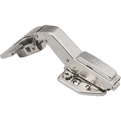 Петля угловая 45° с доводчиком 45мм h0 clip-on AKS PLUS 3D (саморезы, заглушки) - фото 3