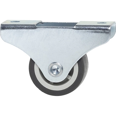 Ролик меб. c рез.ободом d30 h38 прямоходящий, черный AKS - фото 3