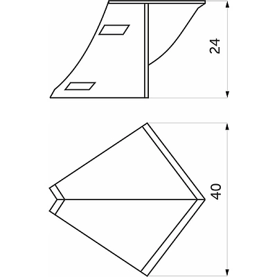 Уголок ПВХ внутрен. к плинтусу LР NW беж (69) EL-MECH-PLAST - фото 2