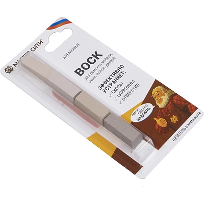 Воск мебельный кремовый мягкий (набор 4 шт) Мастер Сити (со шпателем) - фото 2