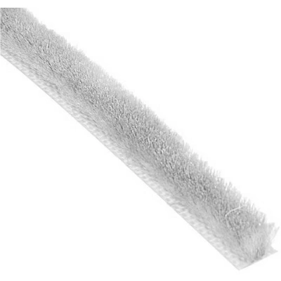 Уплотнитель щеточный самоклеящийся серебро 7x5 мм AKS (1бух.=100пог.м.) - фото 1