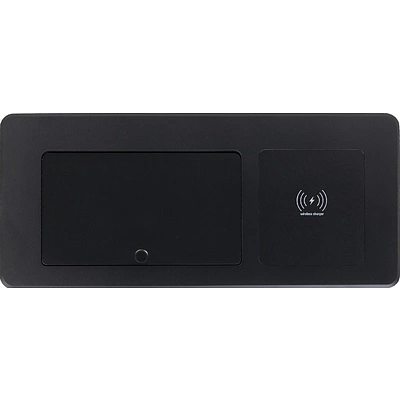 Выдвижной удлинитель Nova 5, 2 розетки, USB A + C, беспроводная зарядка, черный, AKS - фото 4