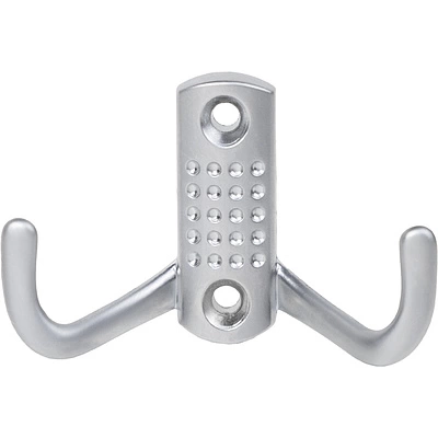 Крючок меб. двухрожковый мет. WP12 хром матовый GRIDLI - фото 4