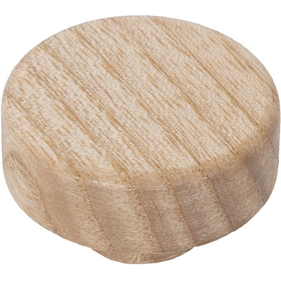 Ручка меб. кнопка деревянная TERRA ясень, AKS - фото 1