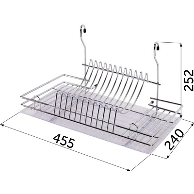 Корзина на трубу d16 сушка CWJ128B хром AKS - фото 2