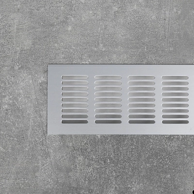Решетка вентиляционная 480х80мм серебро алюминий AKS - фото 4