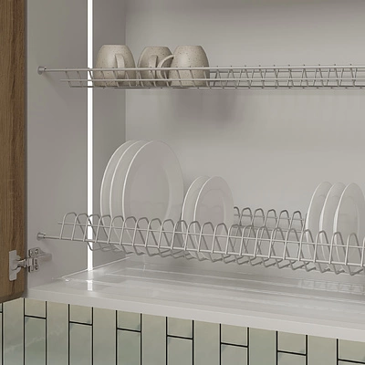 Сушка для посуды 700 MOUNT, серый AKS (без коробки) - фото 4