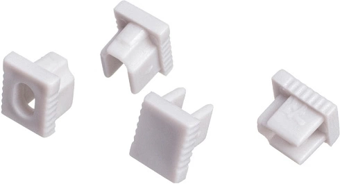 Заглушка к алюминиевому профилю 0908, цвет серый, GS - фото 1