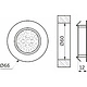 Светильник светодиодный SUN, врезной, 2W, 12V, круглый, хром, 6000К, AKS - фото 2