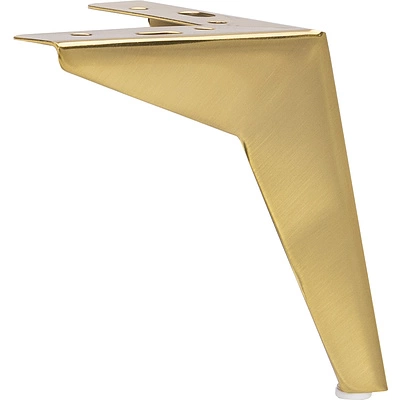 Опора меб. мет. HELLY h150 угловая браш.золото AKS - фото 3