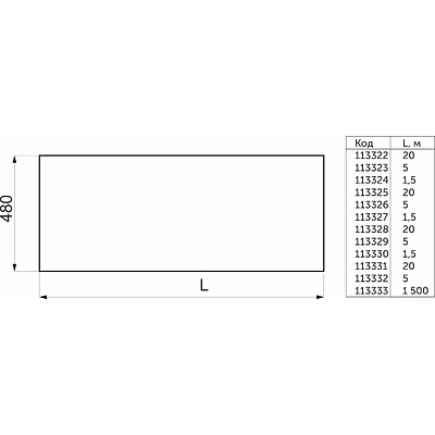Противоскользящее покрытие BEAD TPE 480*20000, черный AKS - фото 2