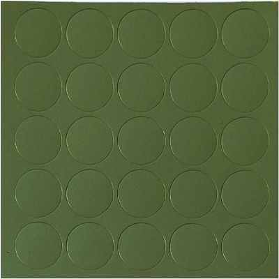 Заглушка самоприлипающая к конфирматам зеленый отцовский (14088) FOLMAG (лист-25шт.) - фото 1