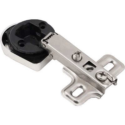 Петля д/стекла накладная с пружиной h0 slide-on AKS (овальная заглушка хром) - фото 1