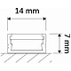 Профиль алюминиевый накладной Line Mini (Polarus Micro), серый, 2м, HLT - фото 2