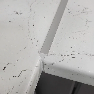 Планка угловая к столешнице 38 R8 алюминий AKS - фото 3