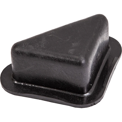 Опора меб. пласт. уголок h20, черный - фото 1