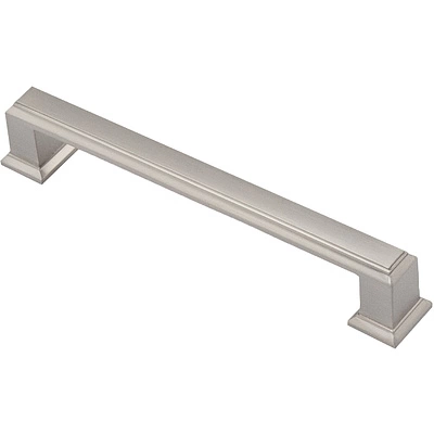 Ручка меб. скоба мет. IONIKA 128 шлифованная сталь, AKS - фото 1