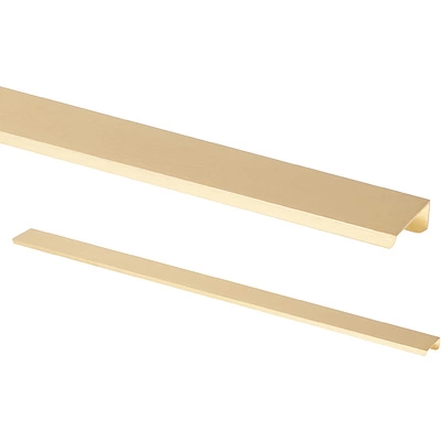 Ручка меб. накладная алюм. INSIDE 3000 брашированное золото блеск, AKS - фото 1