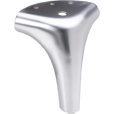 Опора меб. мет. OLYMPIA h120 угловая матовый хром AKS - фото 1