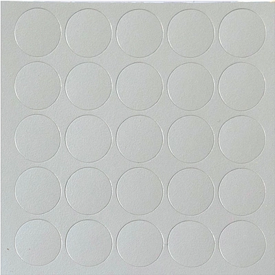 Заглушка самоприлипающая к конфирматам холодный серый (14302) FOLMAG (лист-25шт.) - фото 1