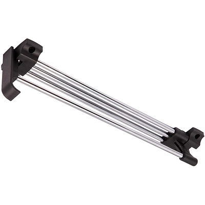 Выдвижная вешалка L-400 усиленная с ручкой, хром/черный GRIDLI - фото 1