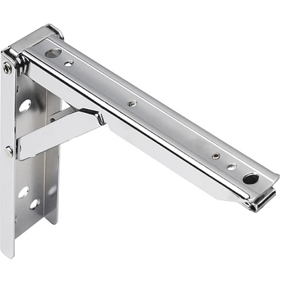 Полкодержатель складной Модель 2, 200*135*30 хром AKS - фото 1